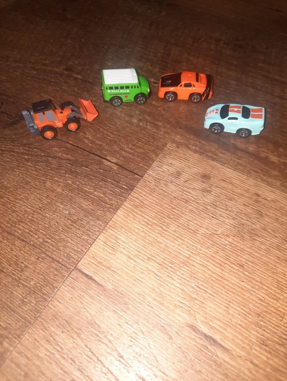Mini Kids Galaxy Toy Car Set - Orange, Green, Light Blue